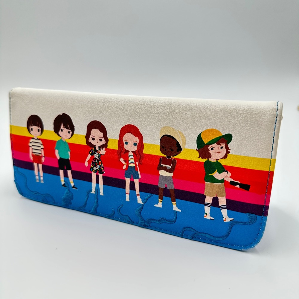 Loungefly Stranger Things Wallet Womens Blue White Good Chibi Mind Flayer Fan